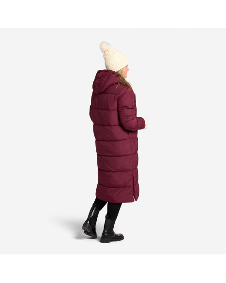 TUXER DEYNA RECO COAT - MAROON RED