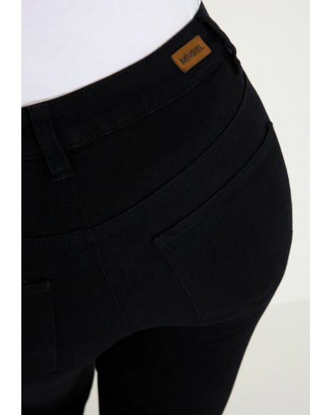 MINGEL ZAZZA DENIM - BLACK