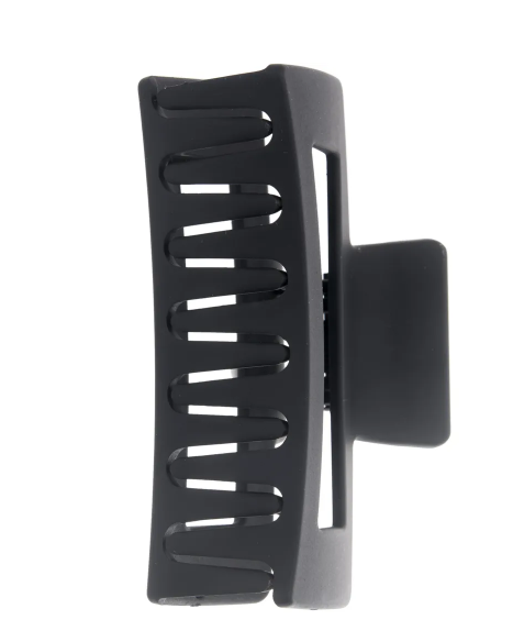 DAZZLING SQUARE HAIR CLIP - BLACK