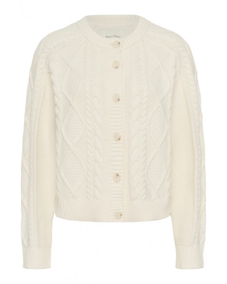 PART TWO ZAYRAPW CA CARDIGAN - WHISPER WHITE