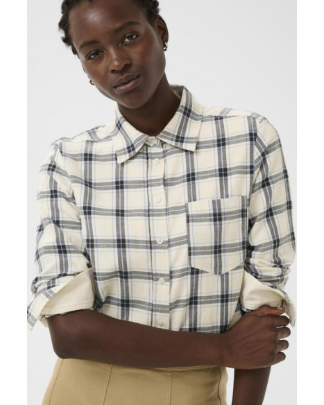 PART TWO YANAPW SHIRT - BIG DARK NAVY CHECK