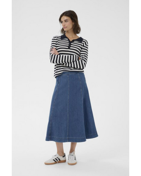 PART TWO PETRINAPW SKIRT - MEDIUM BLUE DENIM