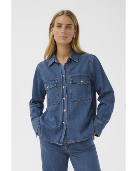 PART TWO PAYASPW SHIRT - MEDIUM BLUE DENIM