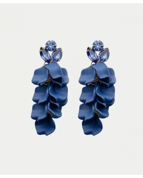 BOW19 LEAF STONE ERRINGS