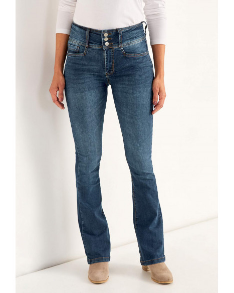CELLBES JENNY BOOTCUT JEANS - DARK BLUE/DENIM