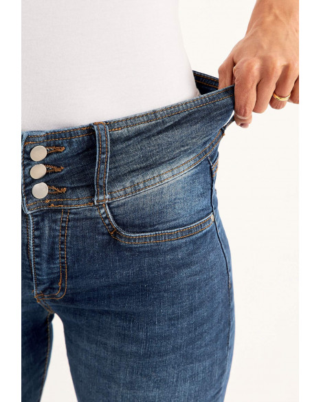 CELLBES JENNY BOOTCUT JEANS - DARK BLUE/DENIM