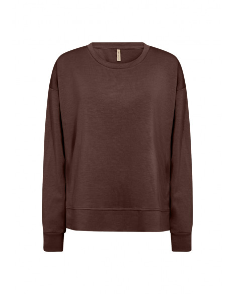 SOYA CONCEPT SC-BANU 164 SWEATSHIRT - HOT FUDGE