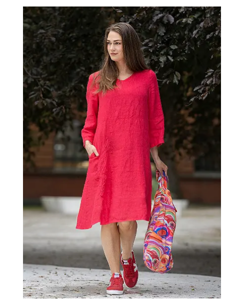 BOHÈME DRESS 3/4 EMBR