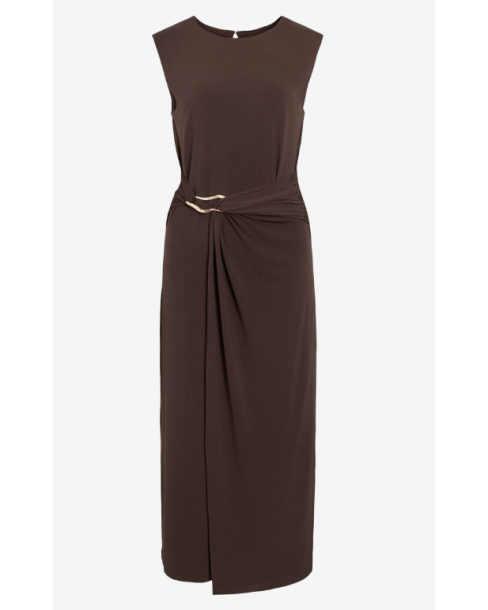 VILA JUSTINE O-NECK MIDI DRESS