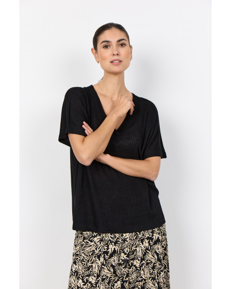 SOYA CONCEPT SC-DELIA 1 T-SHIRT - BLACK