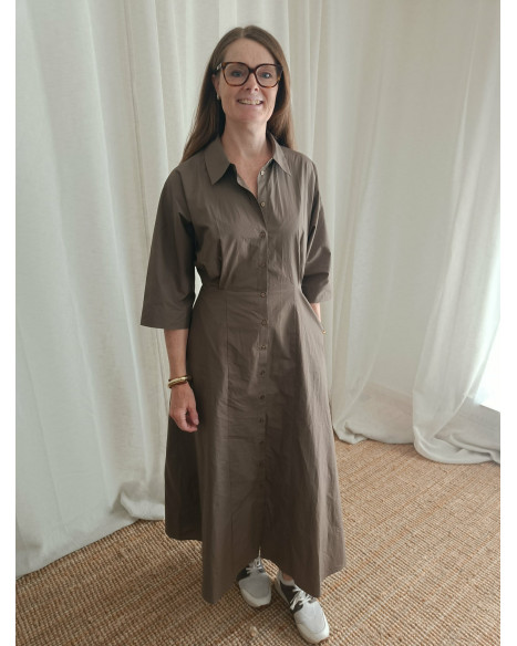 OBJECT OBJELLY HOPE 3/4 SHIRT MIDI DRESS