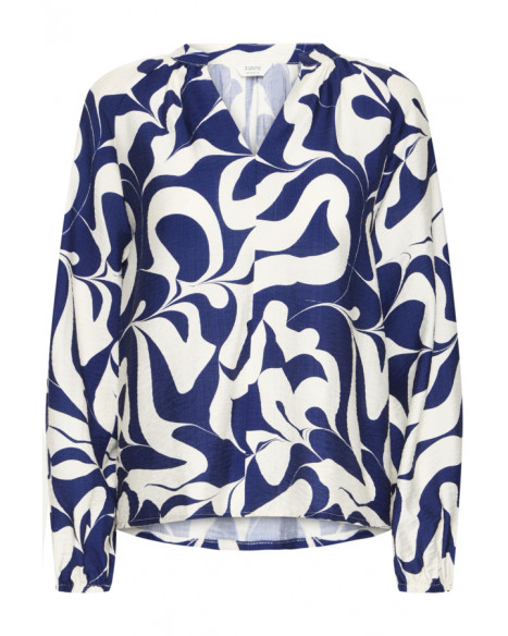 B.YOUNG BYIKAIA BLOUSE - MEDIEVAL BLUE SWIRLS