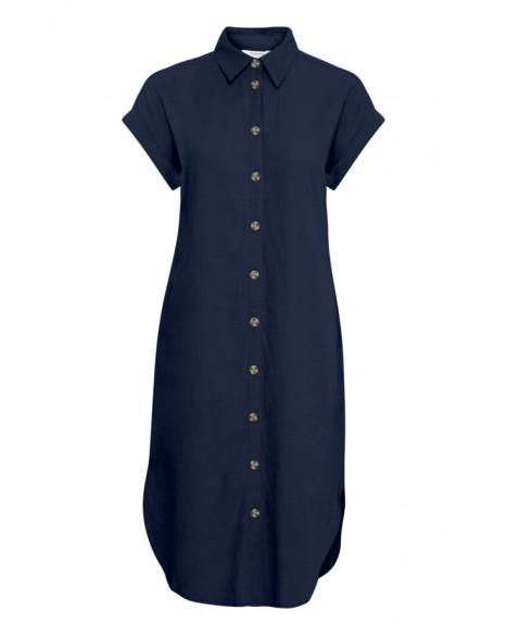 B.YOUNG BYFALAKKA SS SHIRT DRESS - COPENHAGEN NIGHT