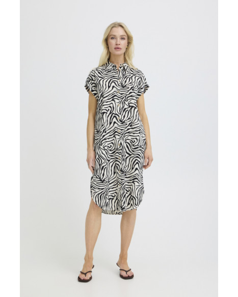 B.YOUNG BYFALAKKA SS SHIRT DRESS - METEORITE ANIMAL