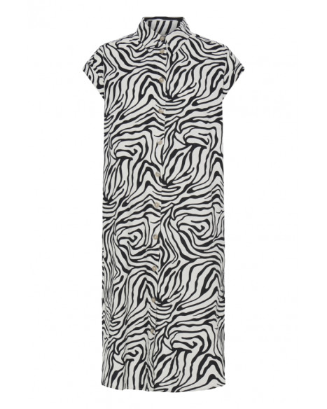 B.YOUNG BYFALAKKA SS SHIRT DRESS - METEORITE ANIMAL