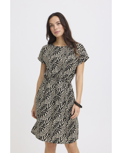 B.YOUNG BYMMJOELLA O-NECK DRESS 2 - NATURE VIBES