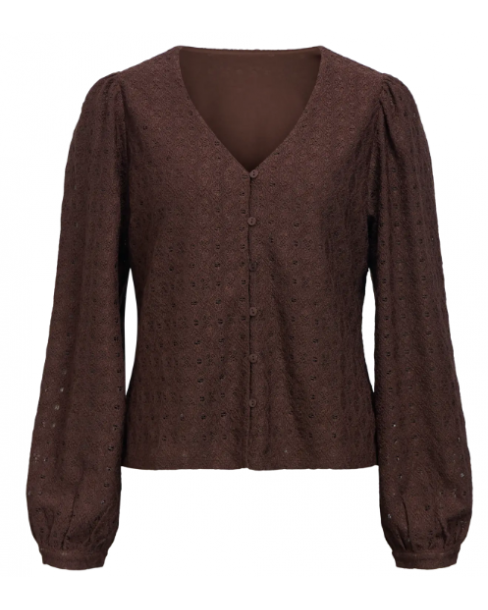 OBJECT OBJLAILA L/S V-NECK TOP