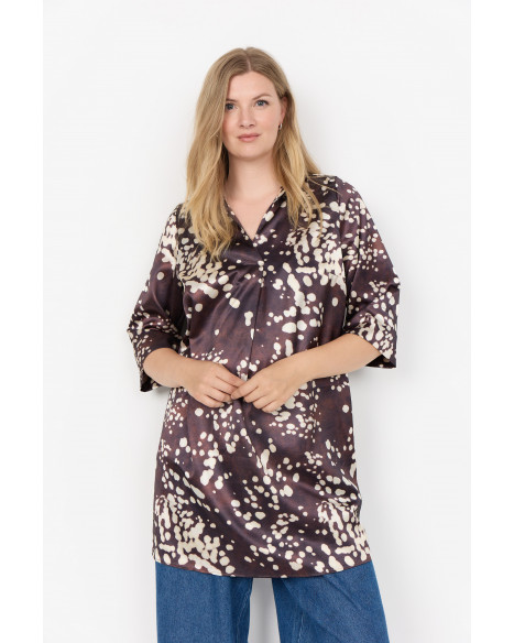 WASABI WA-JOVINA 4 DRESS MI W - CHOCOLATE PLUM COMBI