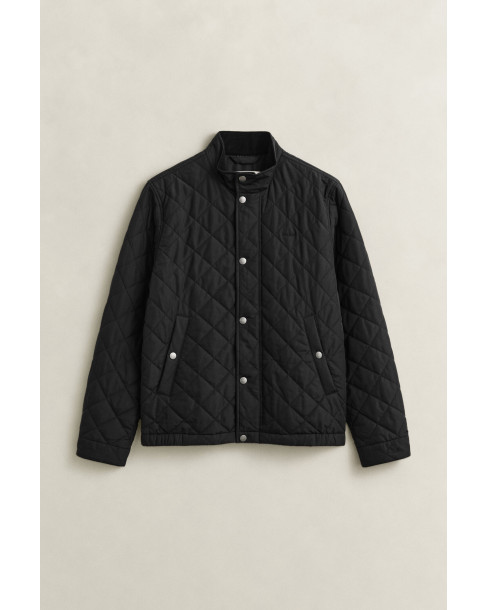 GANT QUILTED JACKET - BLACK