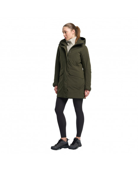 TENSON W YARA JACKET - DARK OLIVE