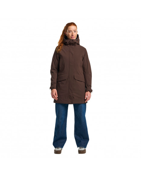 TENSON W YARA JACKET - DARK BROWN