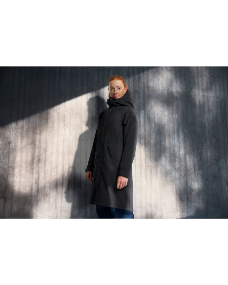 TENSON W TRUDY PARKA - BLACK