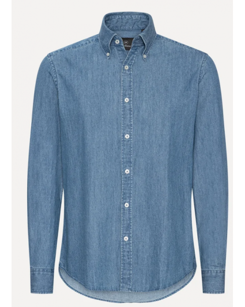 LESS WORRIES DENIM SHIRT -...